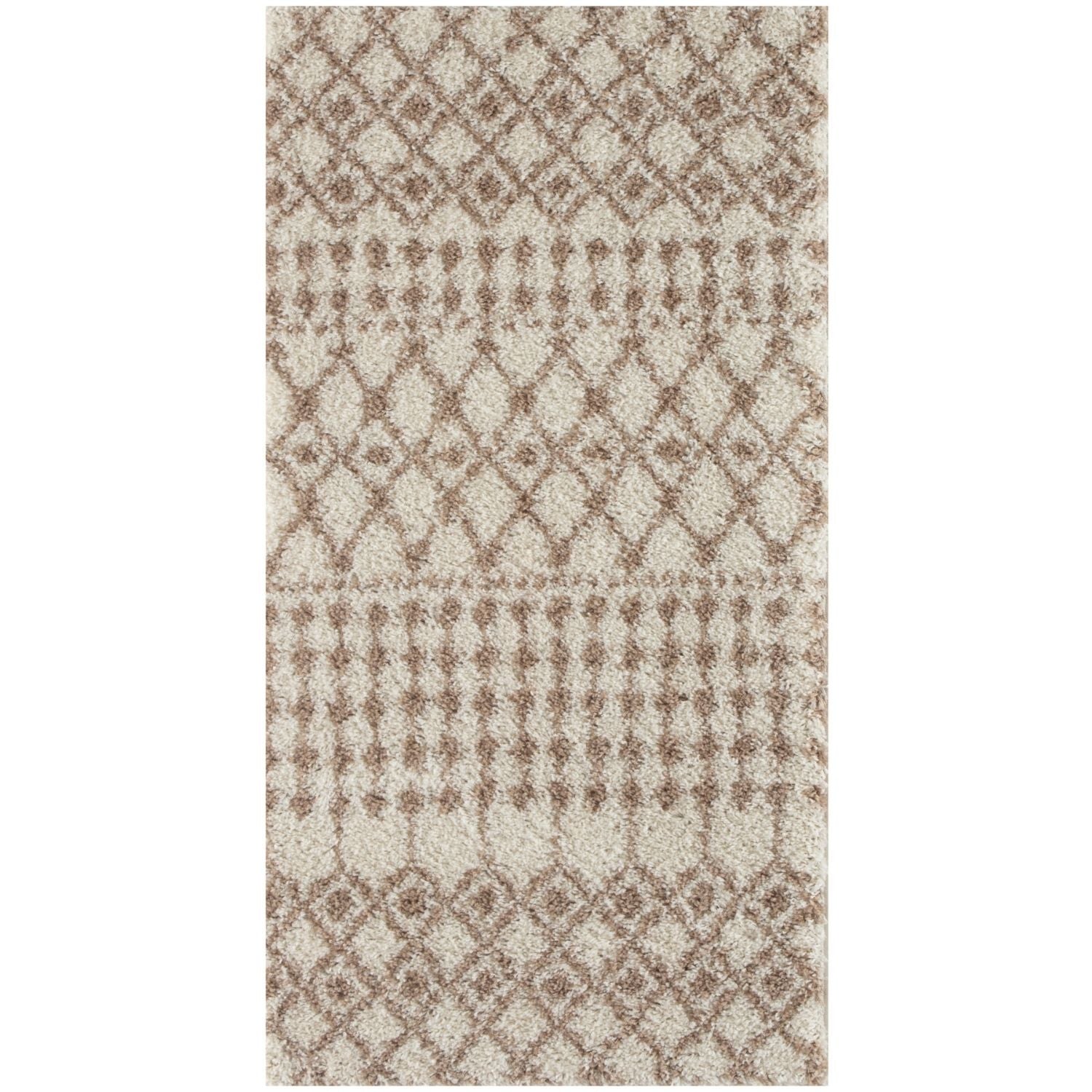 Moroccan Ivory Beige Shaggy Rug – 1030