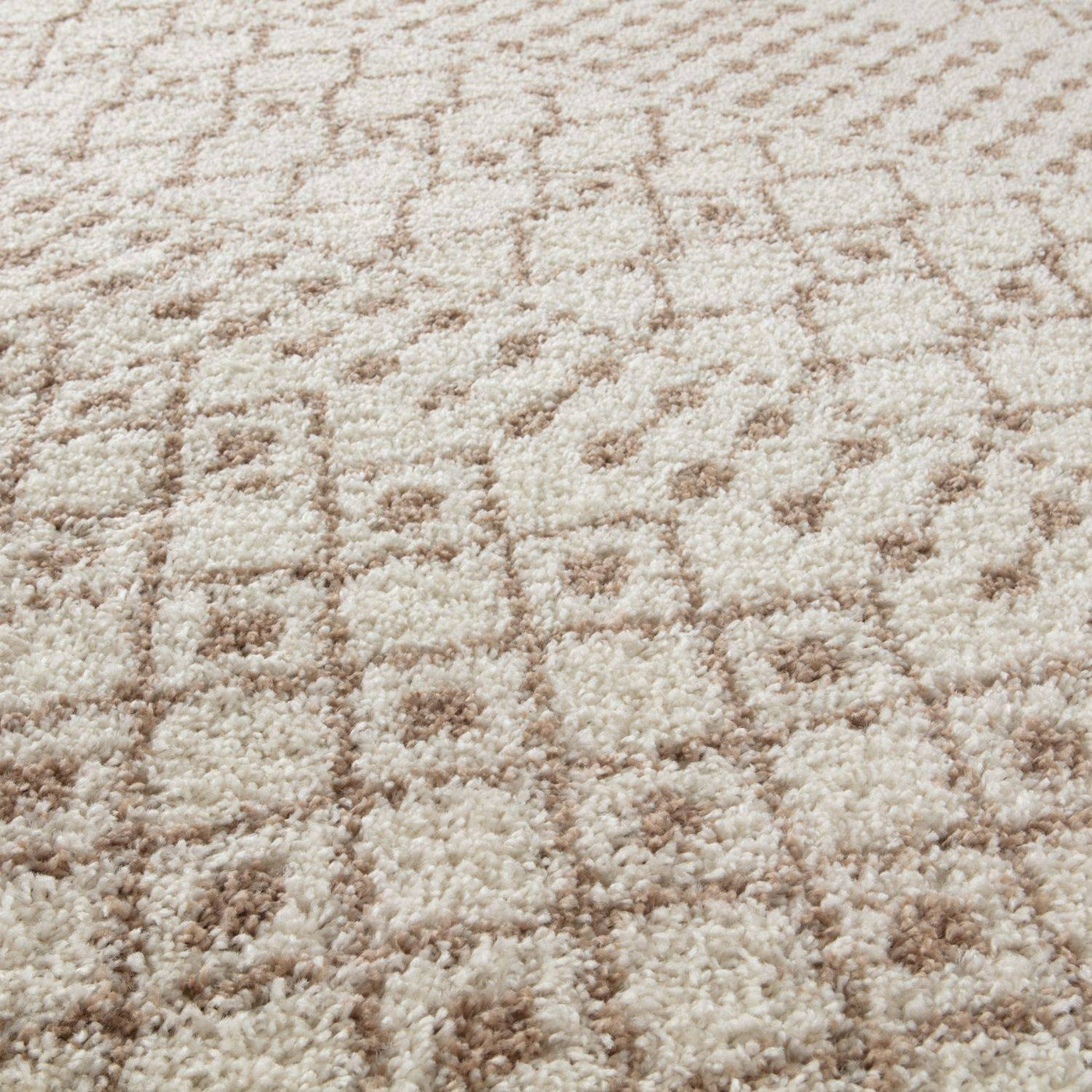 Moroccan Ivory Beige Shaggy Rug – 1030