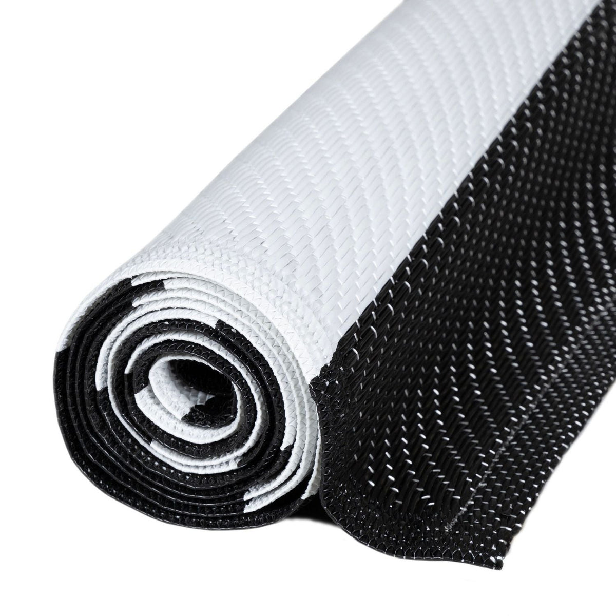 Rainbow Outdoor Rug Black & White – 1030