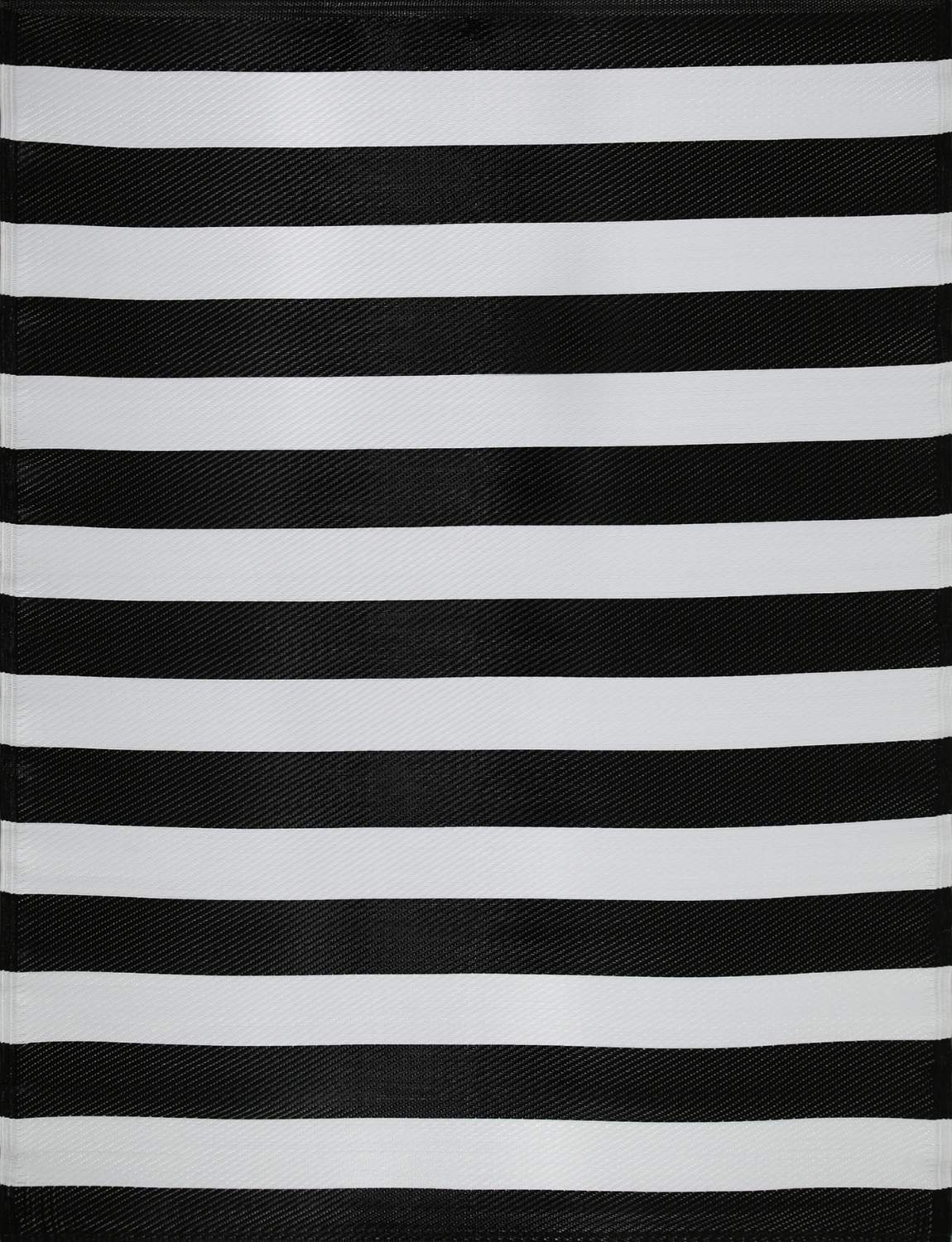 Rainbow Outdoor Rug Black & White – 1030
