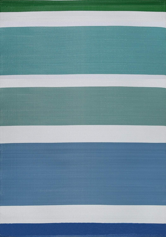 Rainbow Outdoor Rug Blue – 1030 shown in an illustrative room