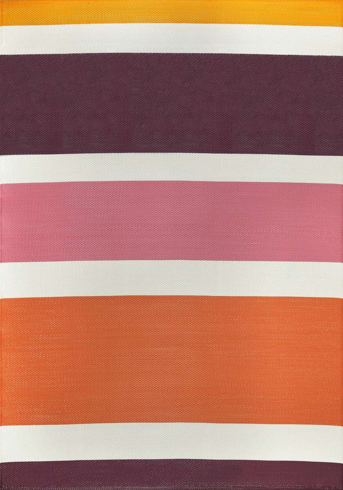 Rainbow Outdoor Rug Pink – 1030 shown in an illustrative room