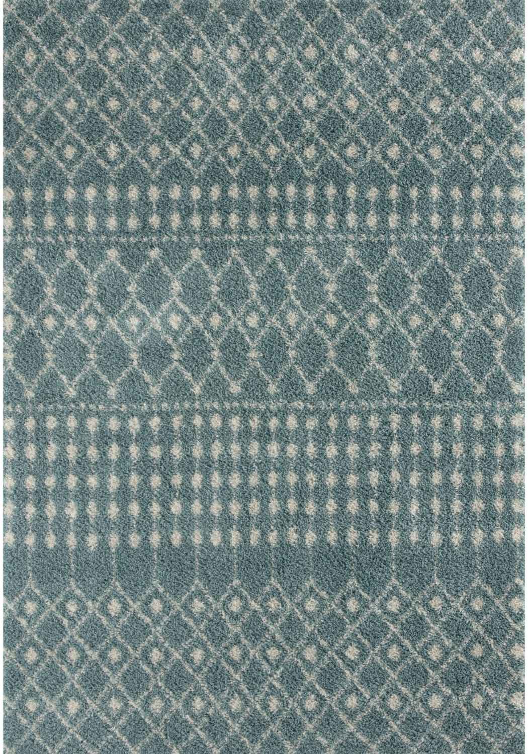 Moroccan Duck Egg Blue Shaggy Rug – 1050