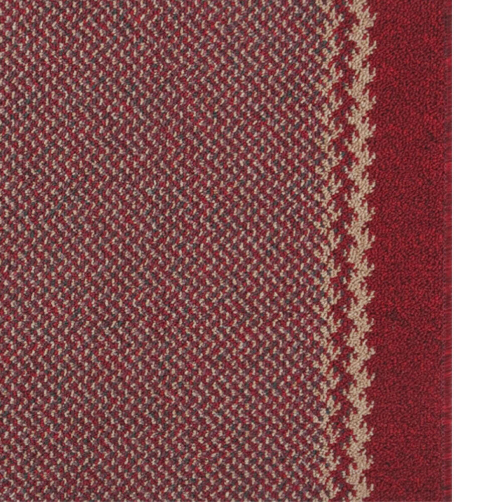Washable Designer Bordered Red Rug – 116R
