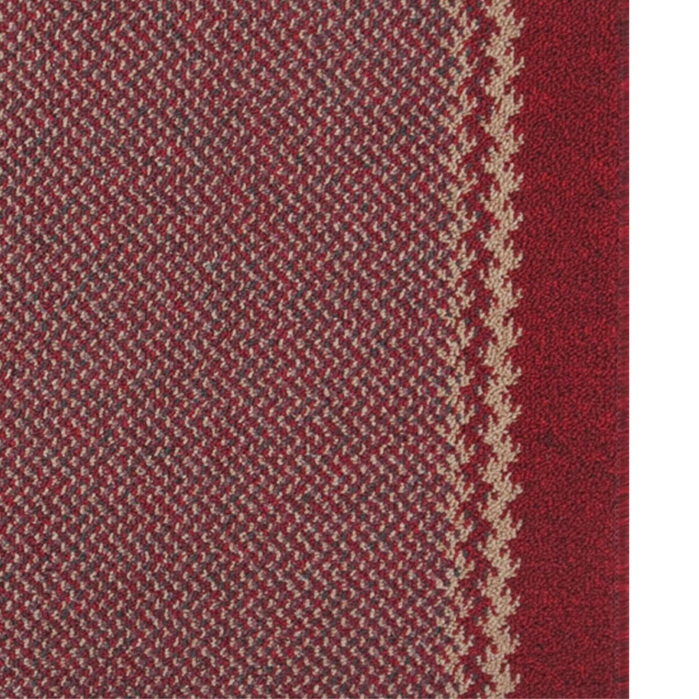 Washable Designer Bordered Red Rug – 116R