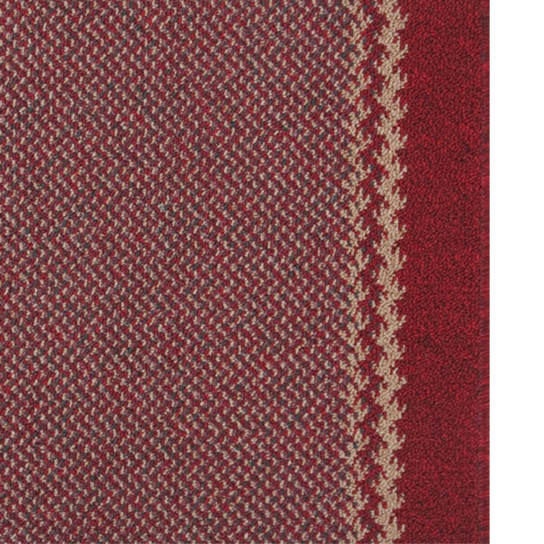 Washable Designer Bordered Red Rug – 116R