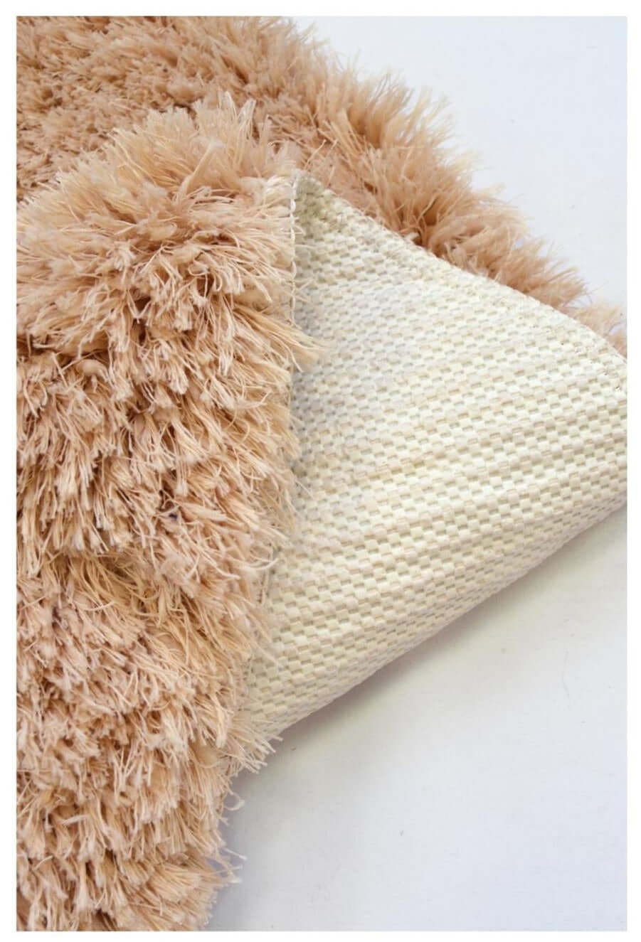 Soft Washable Beige Shaggy Rug – SA-02