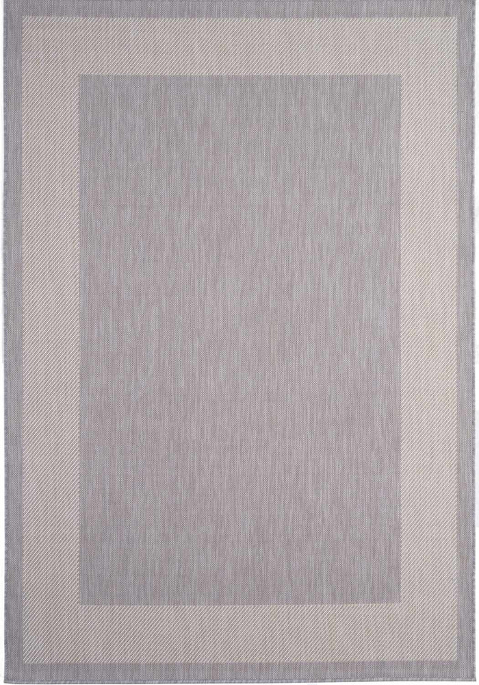 Ecology Outdoor Rug Grey – 200g shown in an illustrative room