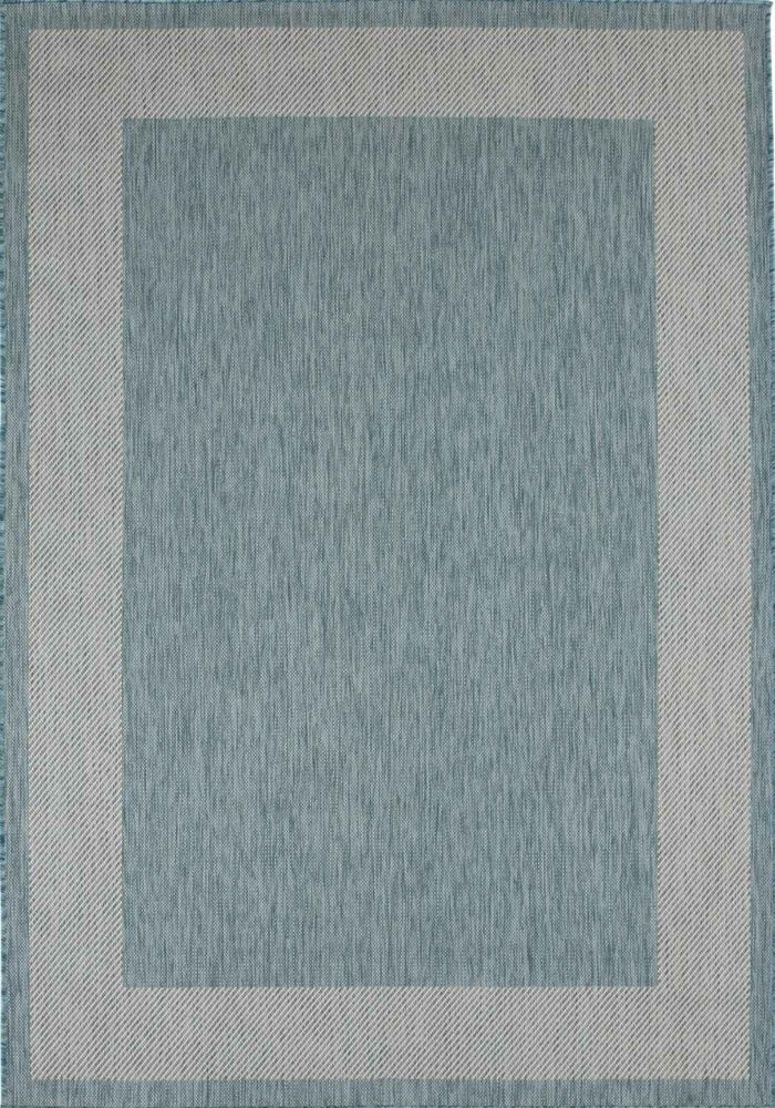 Ecology Outdoor Rug Aqua – 200AQ shown in an illustrative room
