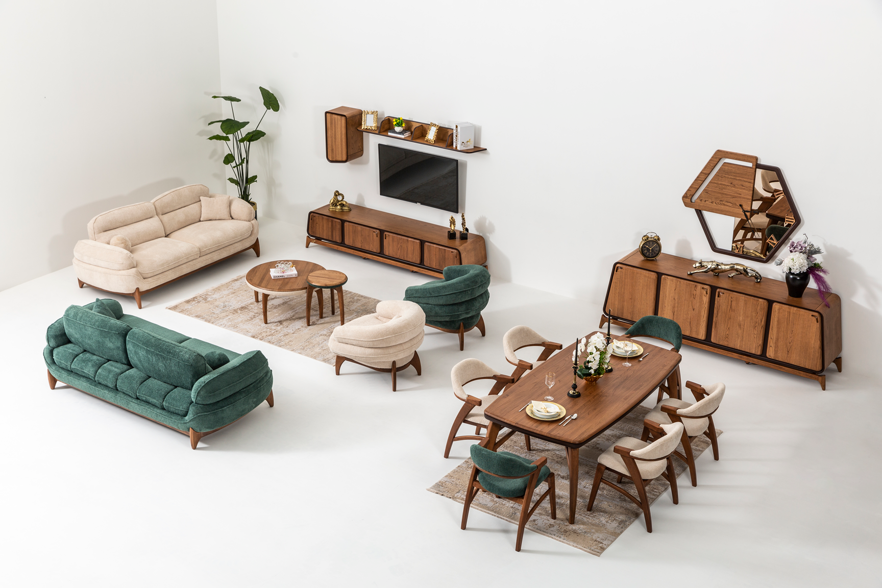 Mustang Sofa Set (B) by Netline Interiors