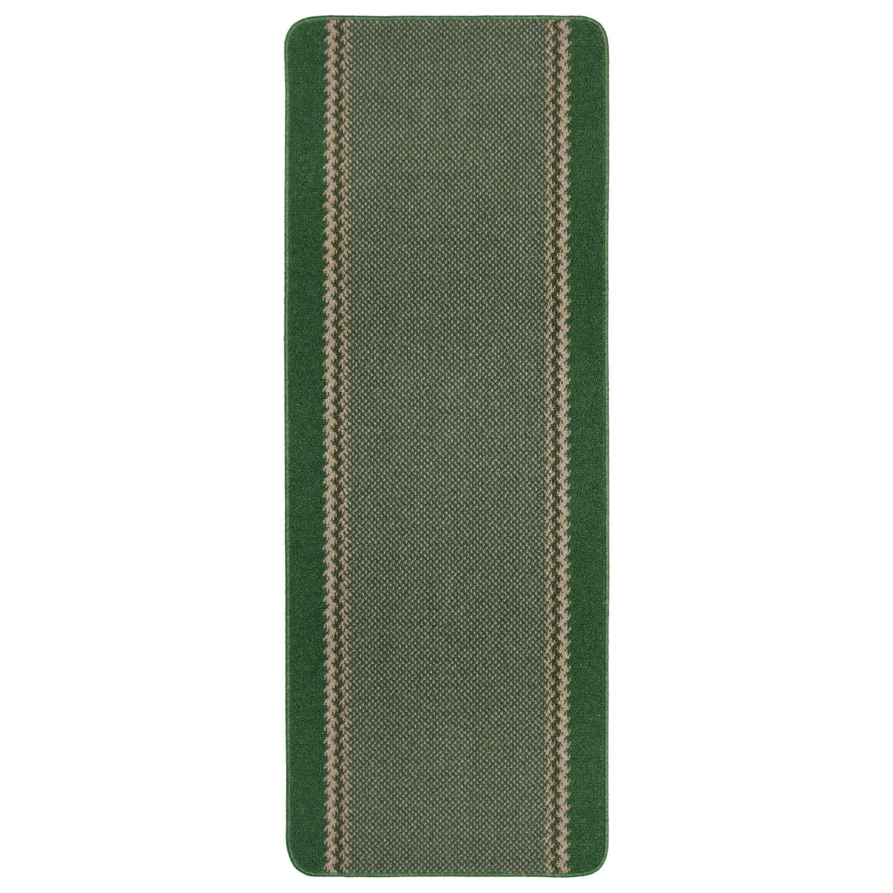Washable Designer Bordered Green Rug – 116Gr