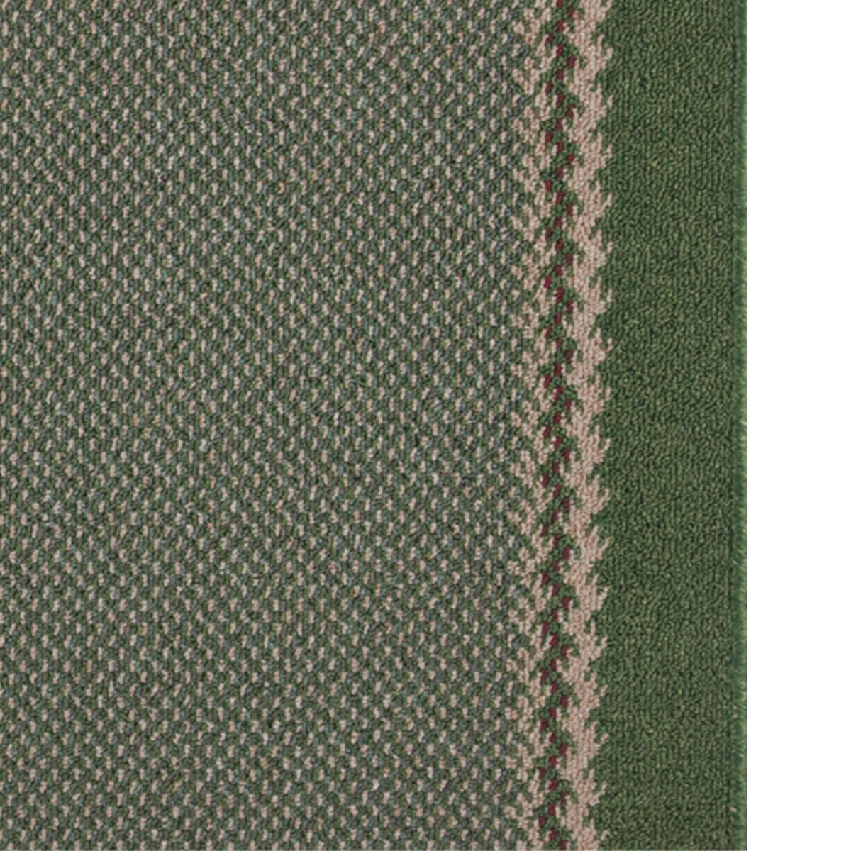 Washable Designer Bordered Green Rug – 116Gr