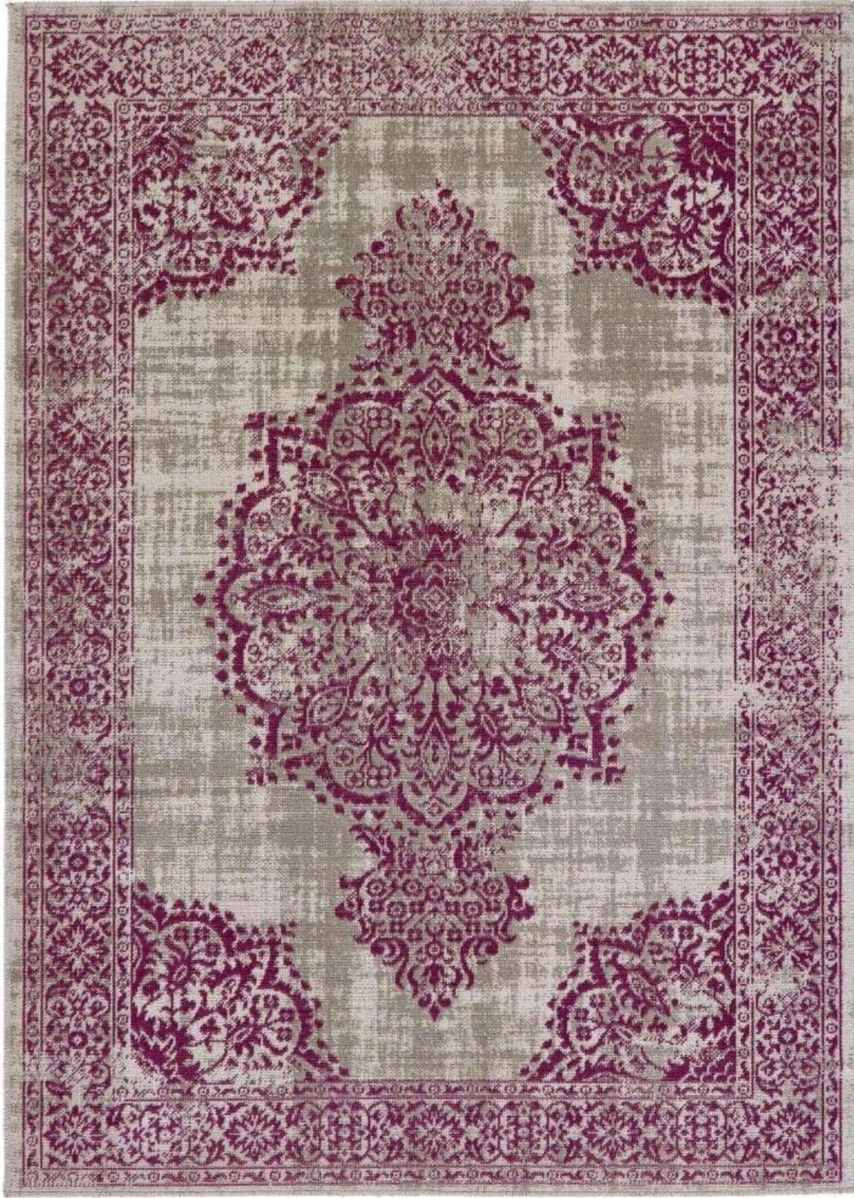 Saville Grey/Raspberry Vintage Rug