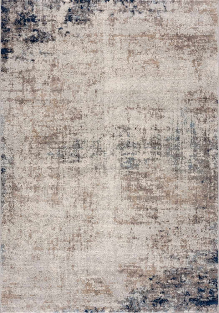 Montana Brown & Navy Rug shown in an illustrative room