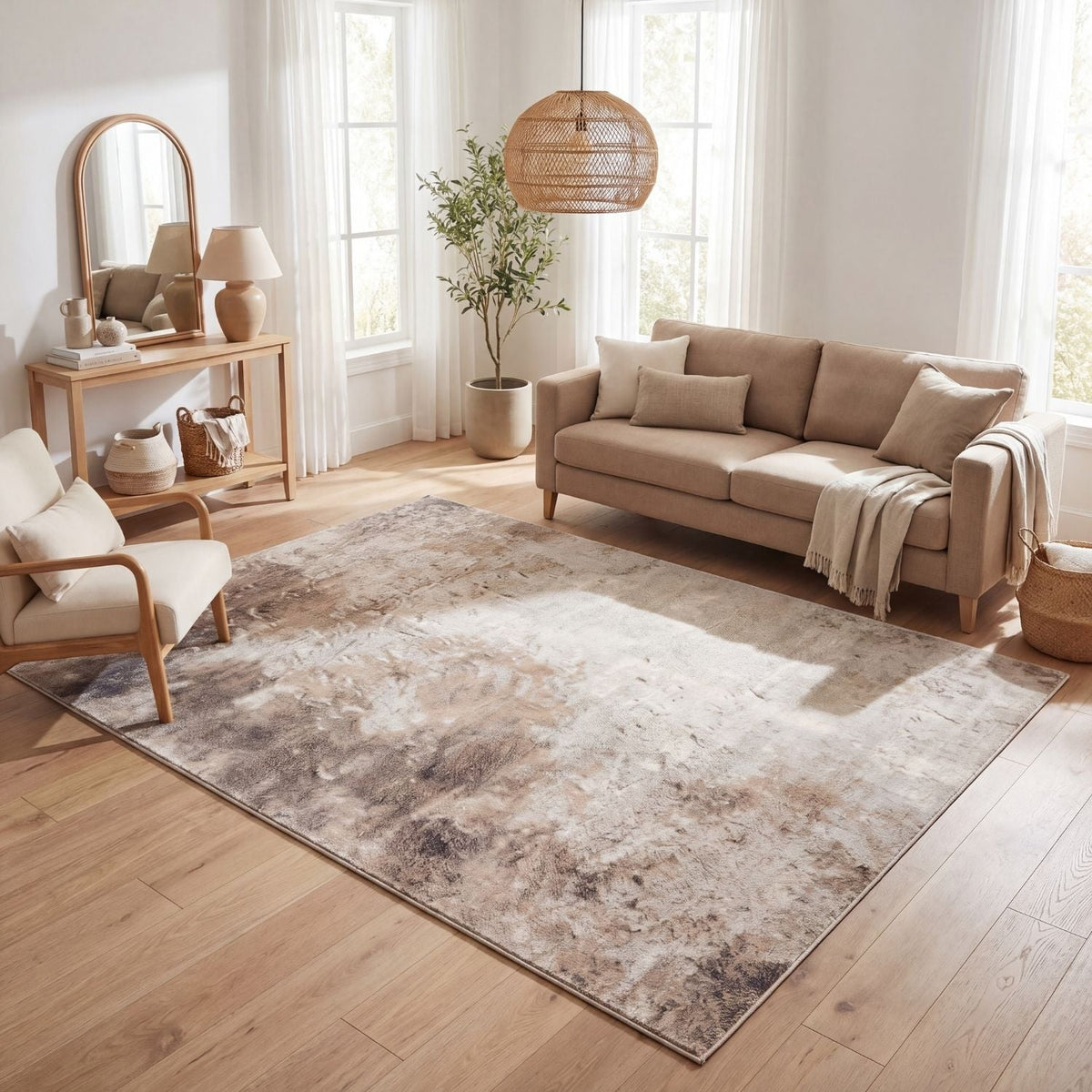 Montana Abstract Brown Rug