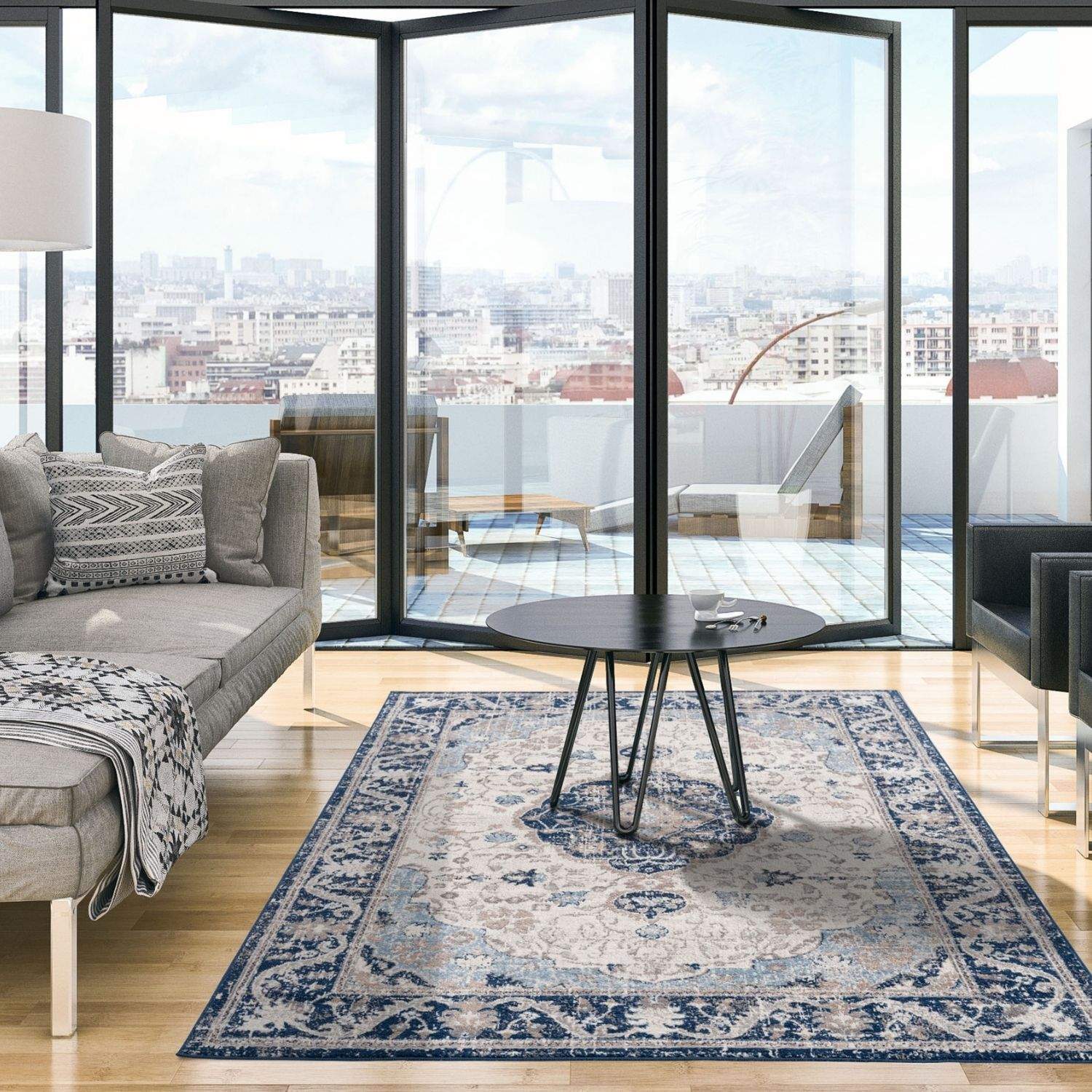 Montana Oriental Blue Rug – 3922N