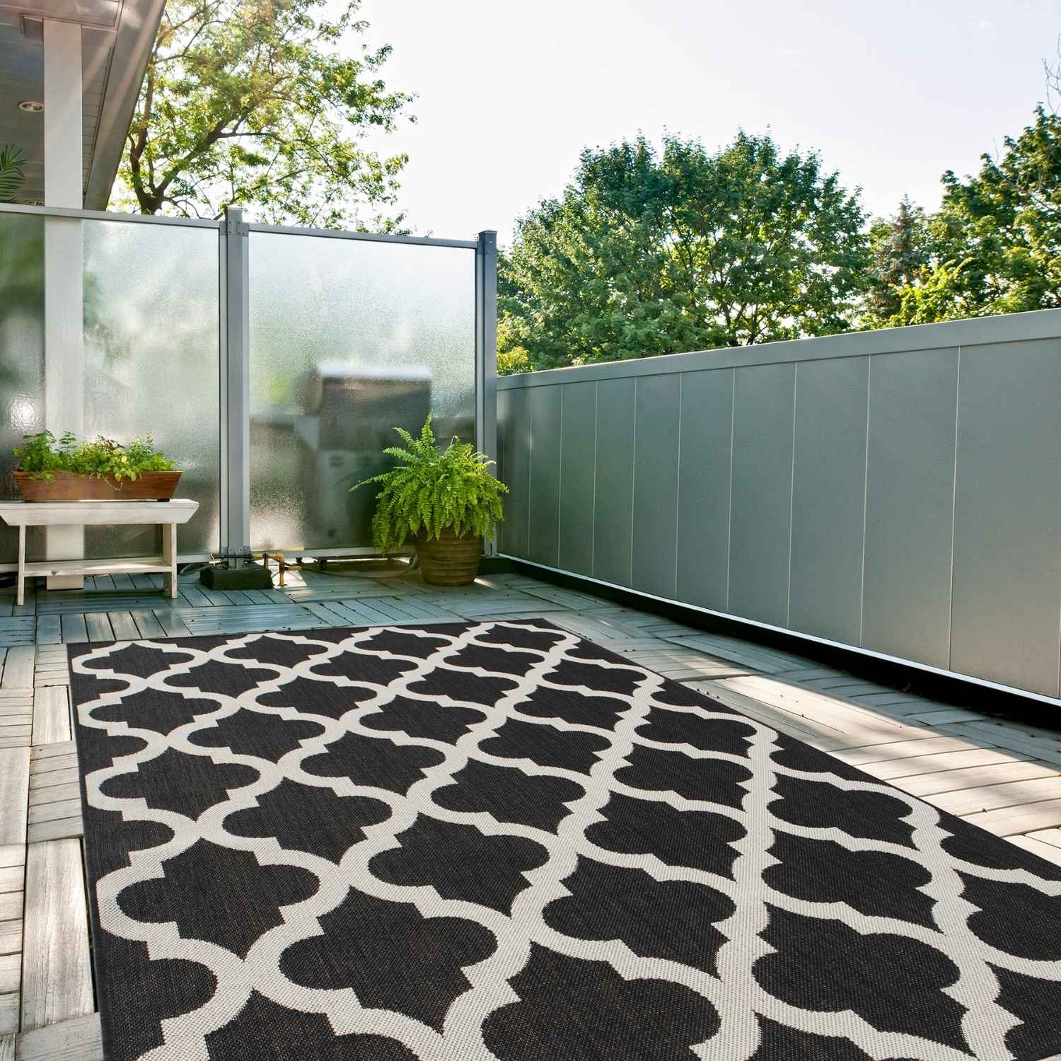 Ecology Outdoor Rug Black – 400B
