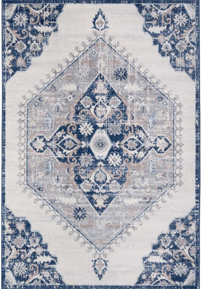Montana Vintage Navy Rugs – 4020 shown in an illustrative room