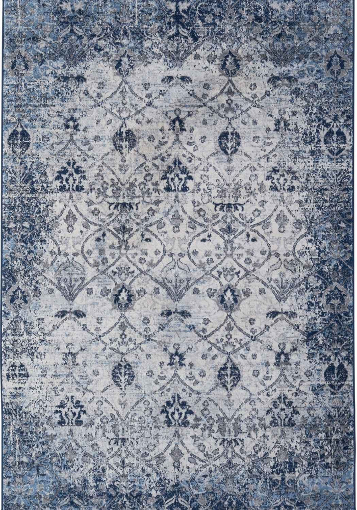 Montana Vintage Navy Rugs – 4030 shown in an illustrative room
