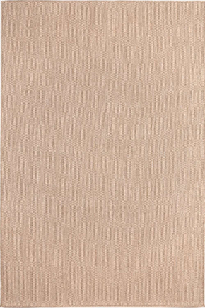 Ecology Outdoor Rug Beige – 500B shown in an illustrative room