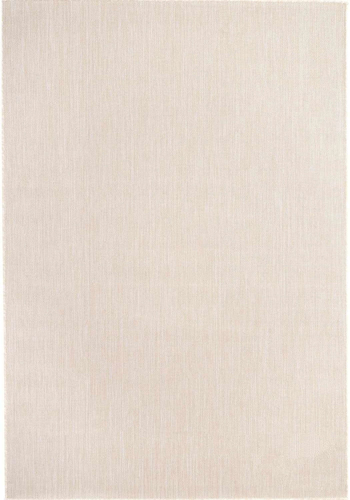 Ecology Outdoor Rug Cream – 500c shown in an illustrative room