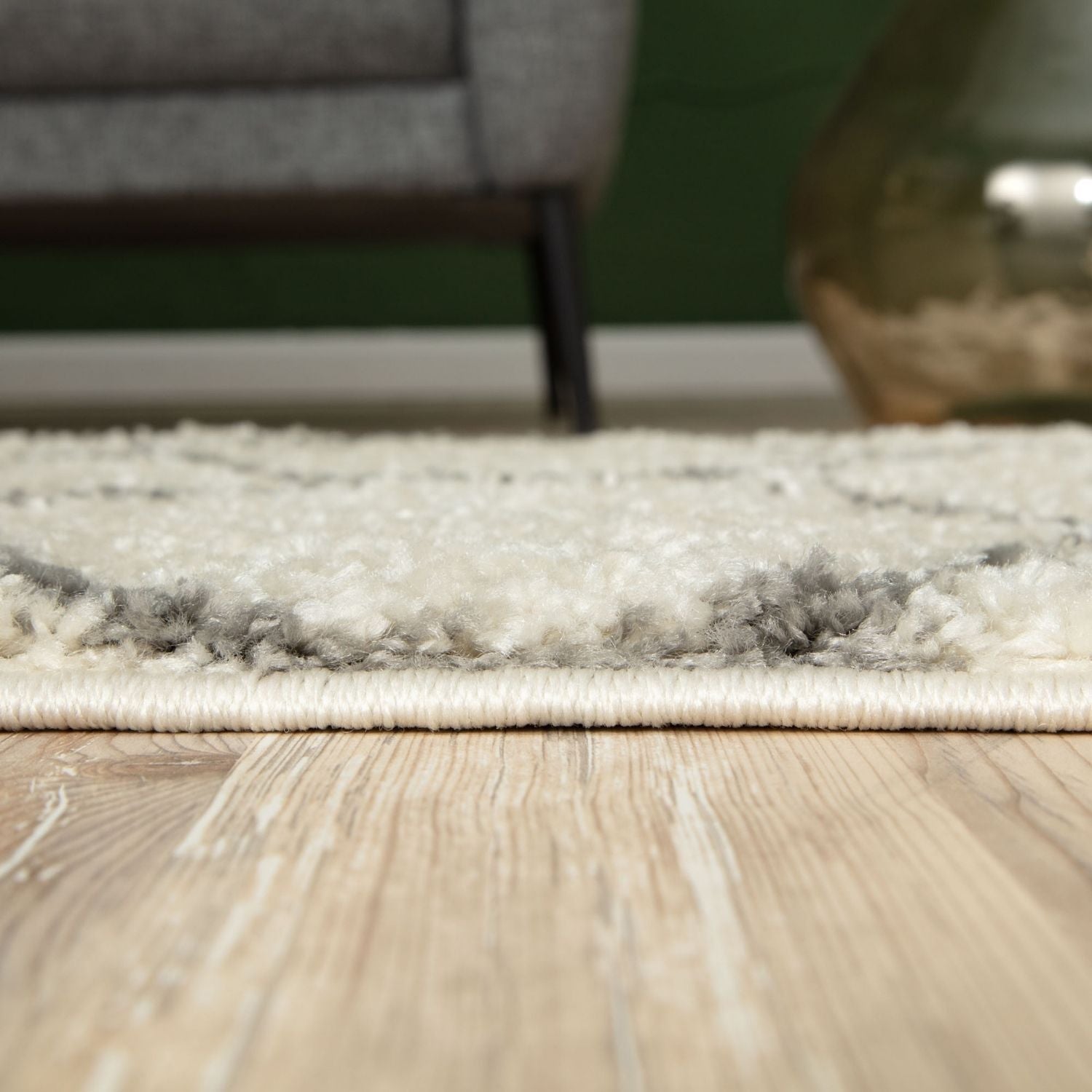 Moroccan Ivory Shaggy Rug – 500