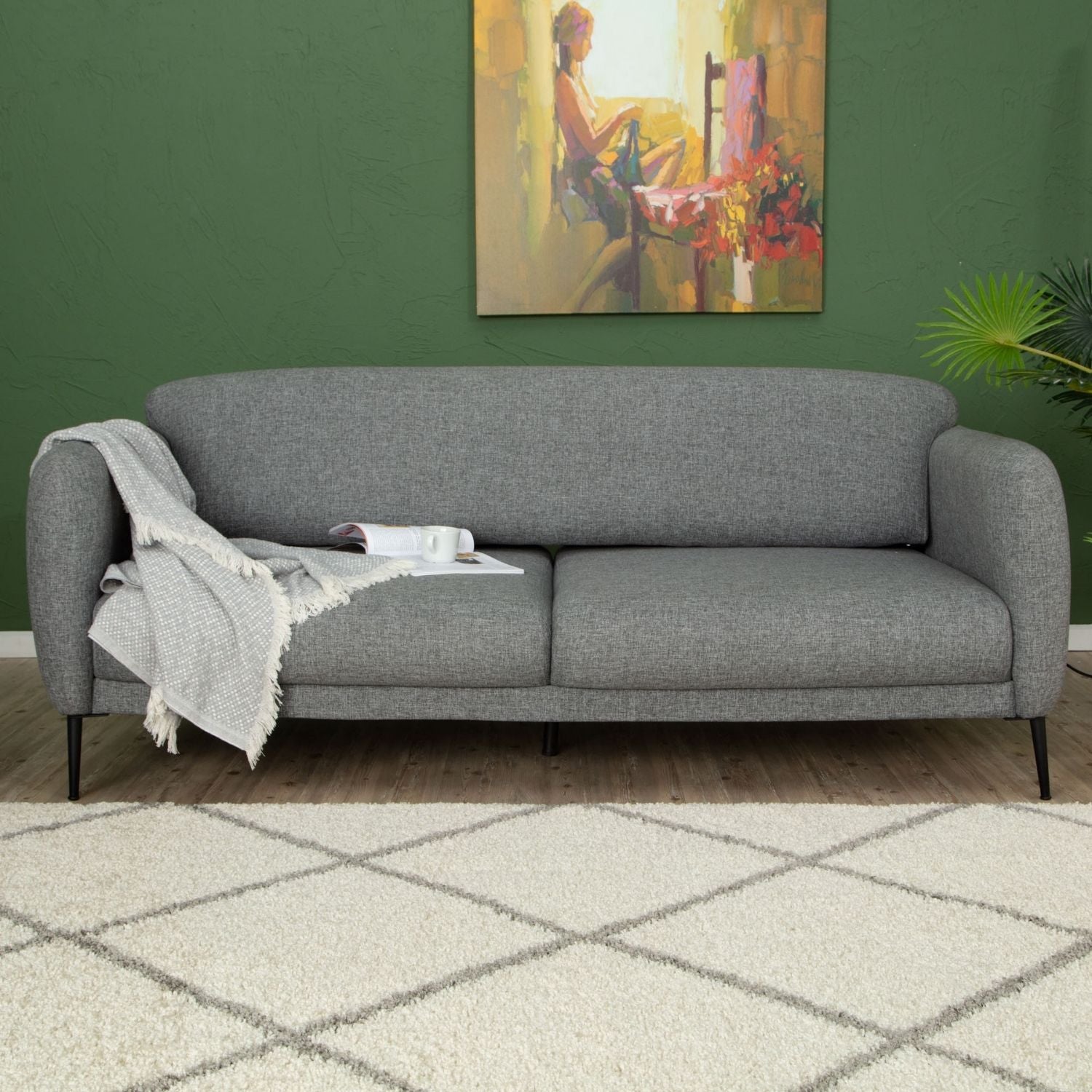 Moroccan Ivory Shaggy Rug – 500