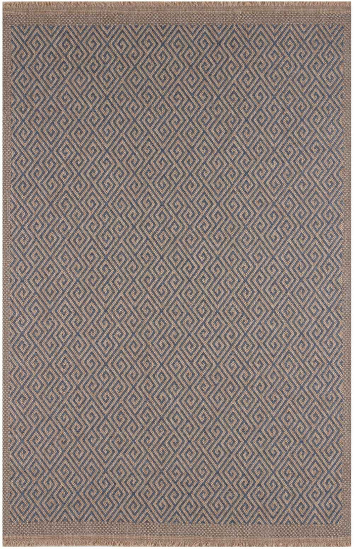 Nature Outdoor Rug Blue – 5100B shown in an illustrative room
