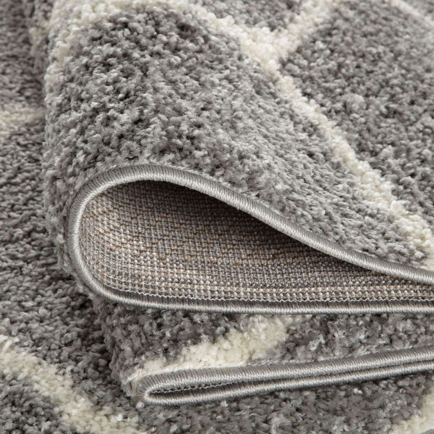 Moroccan Grey Shaggy Rug – 510