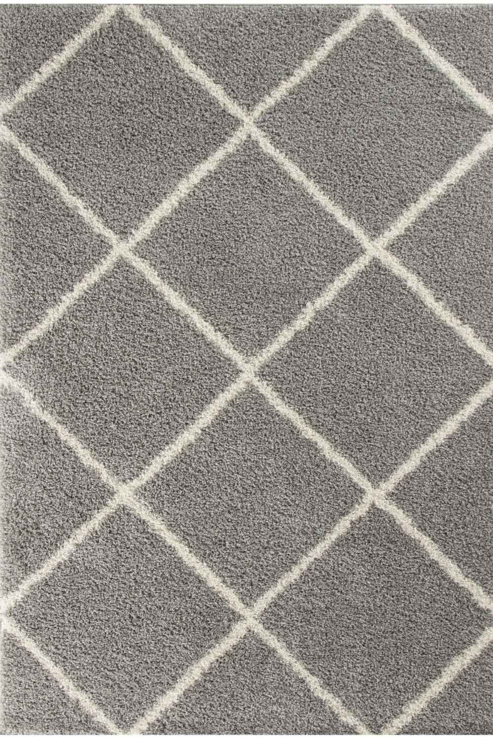Moroccan Grey Shaggy Rug – 510