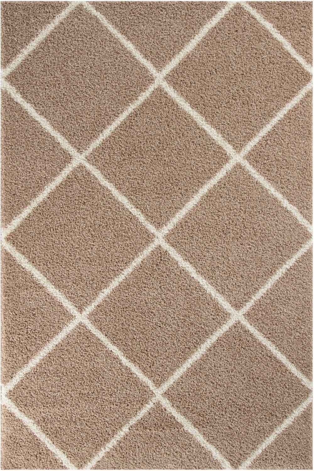 Moroccan Beige Shaggy Rug – 520