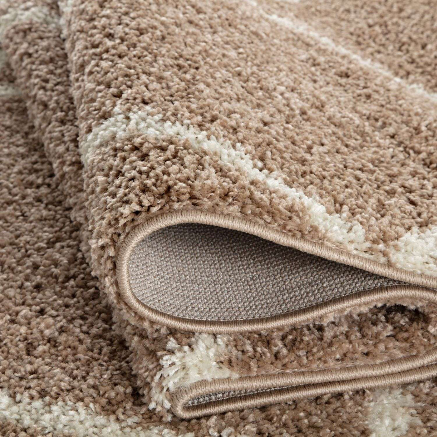 Moroccan Beige Shaggy Rug – 520
