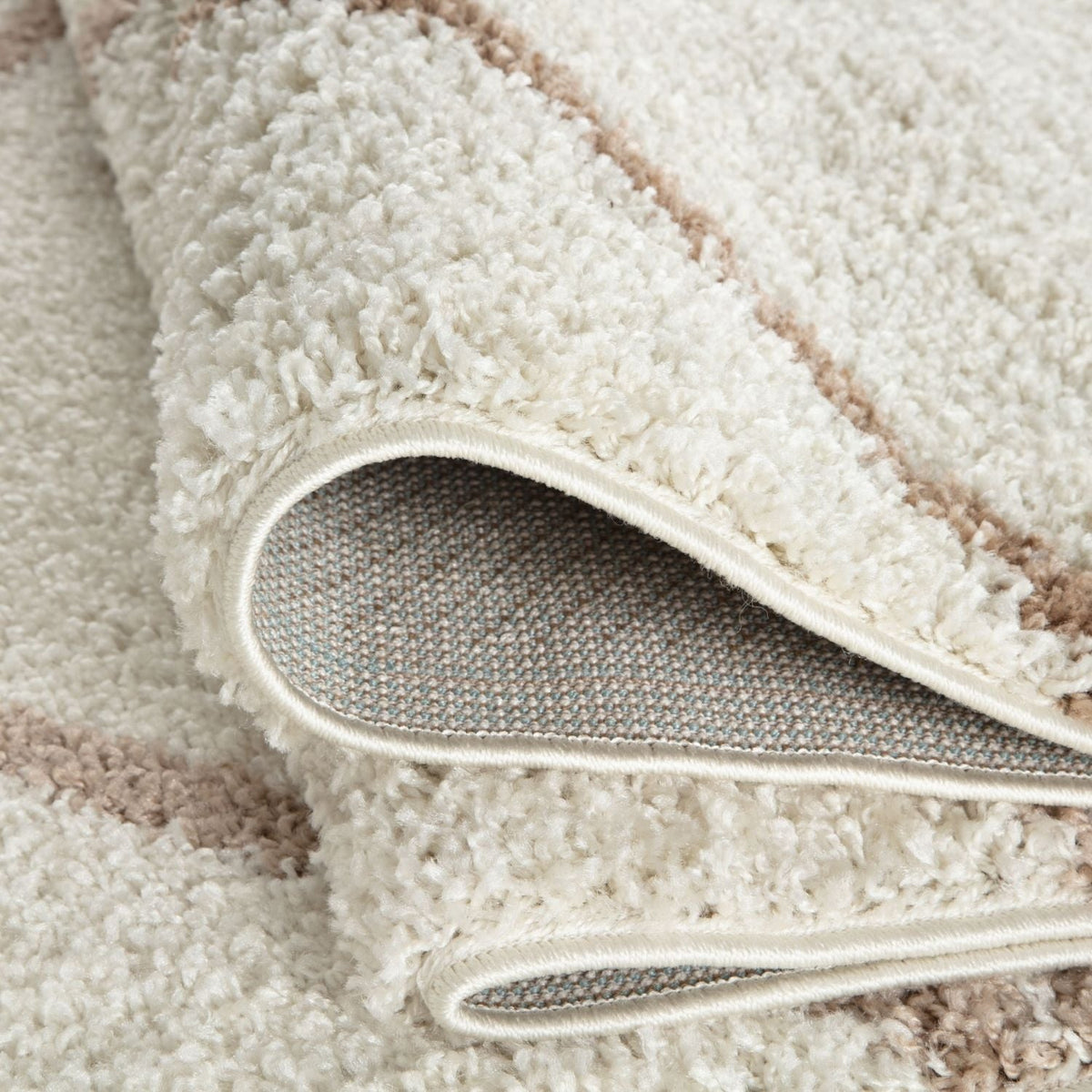 Moroccan Ivory Shaggy Rug – 530