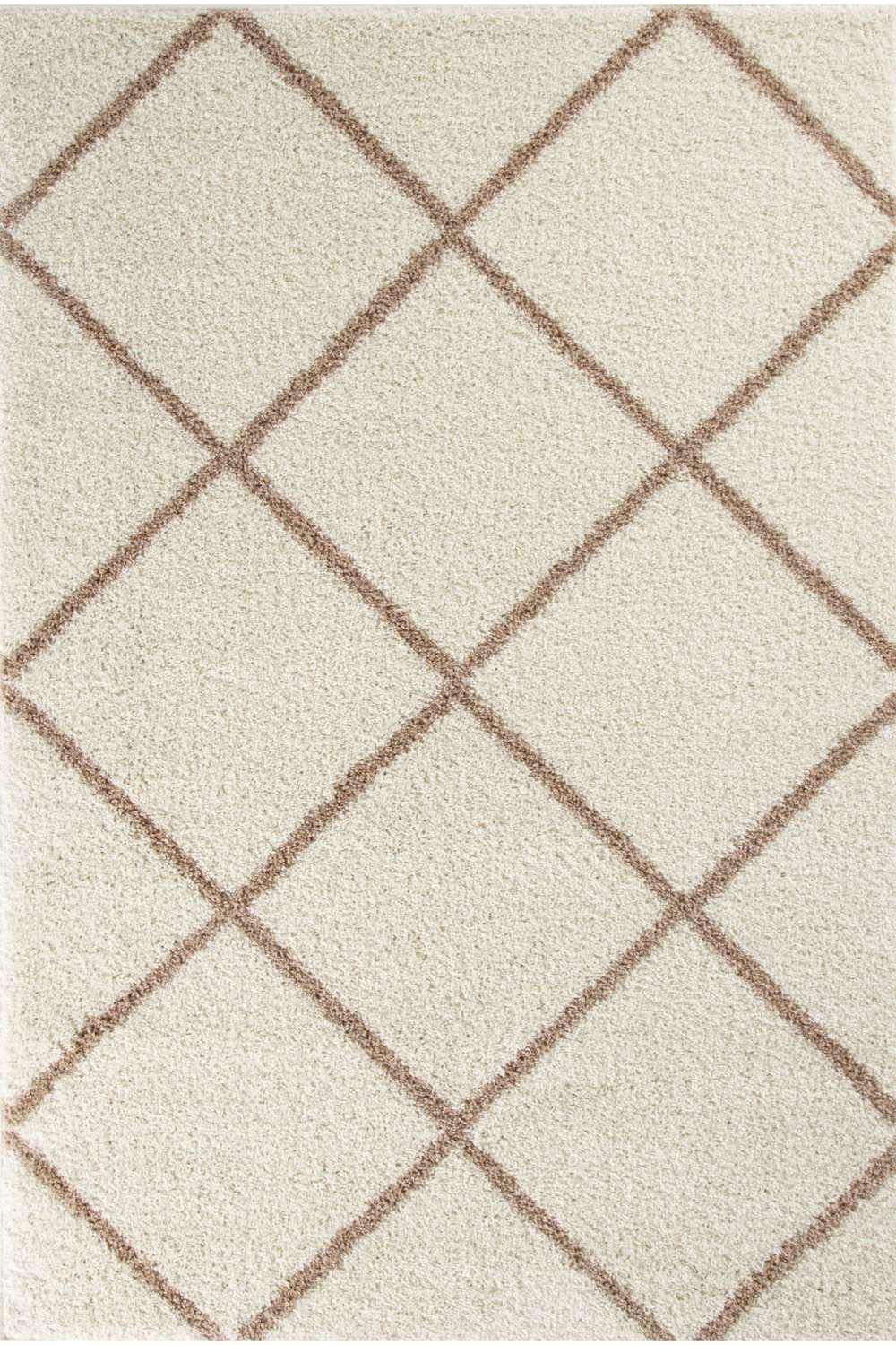 Moroccan Ivory Shaggy Rug – 530