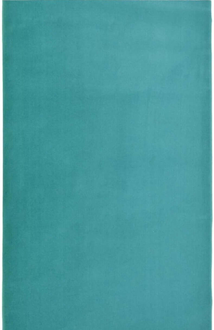 Maestro Solid Duck Egg Blue Rug shown in an illustrative room