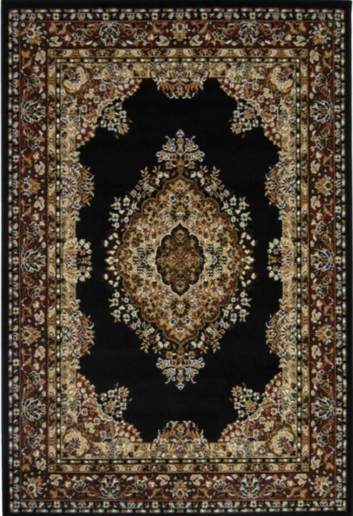Maestro Traditional Black Rug – 4470 B11 shown in an illustrative room