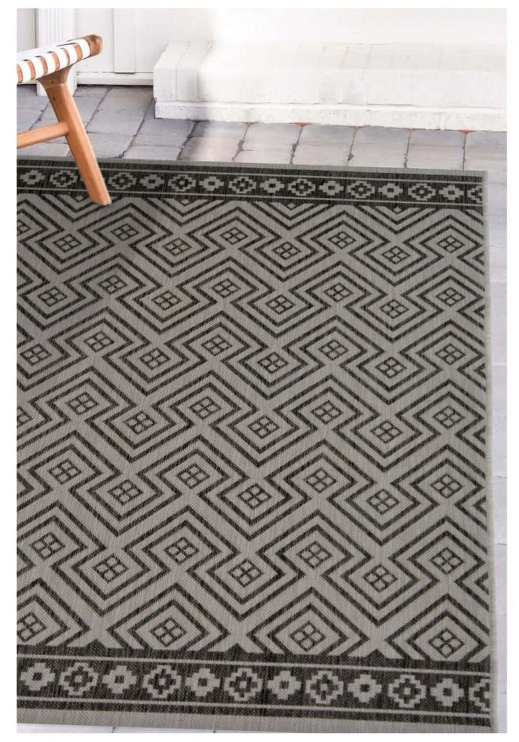 County Geo Grey Indoor/Outdoor Rug – 11344A