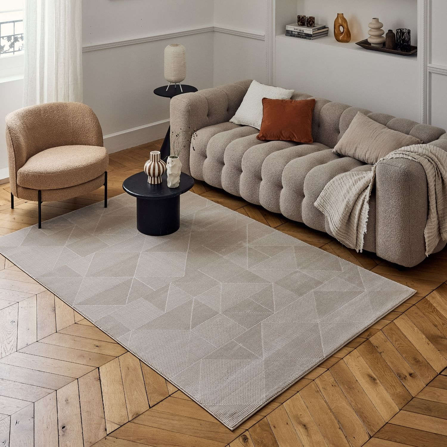 Carmel Beige Rug Abstract – 6000