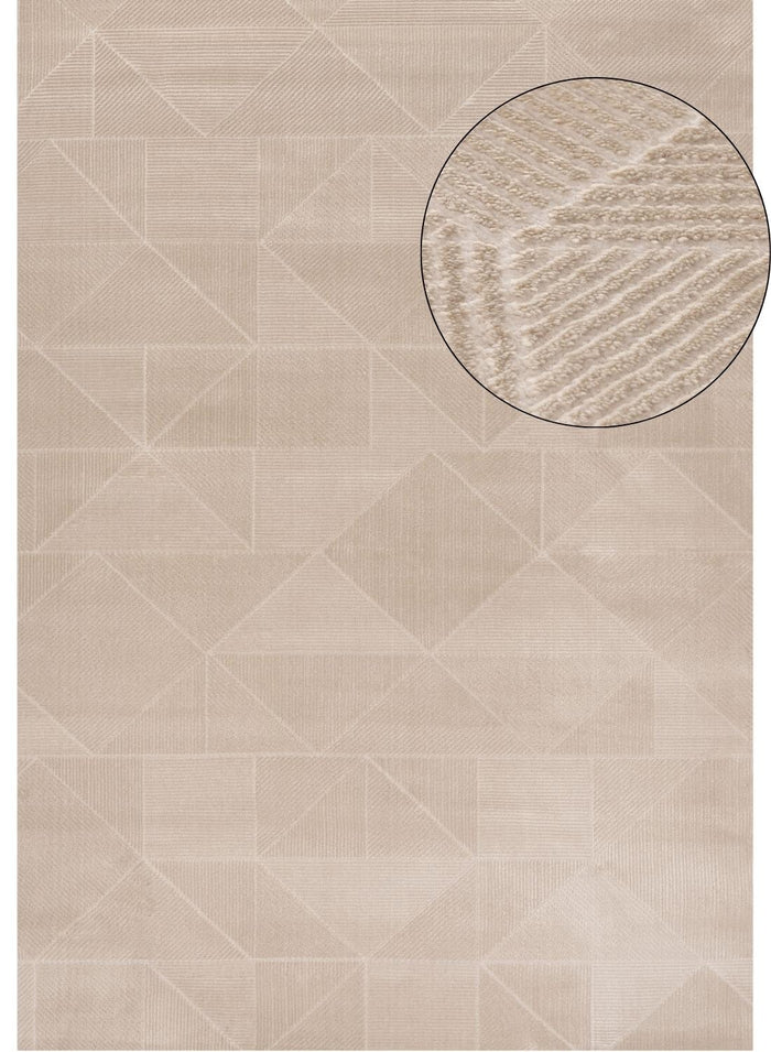 Carmel Beige Rug Abstract – 6000 shown in an illustrative room