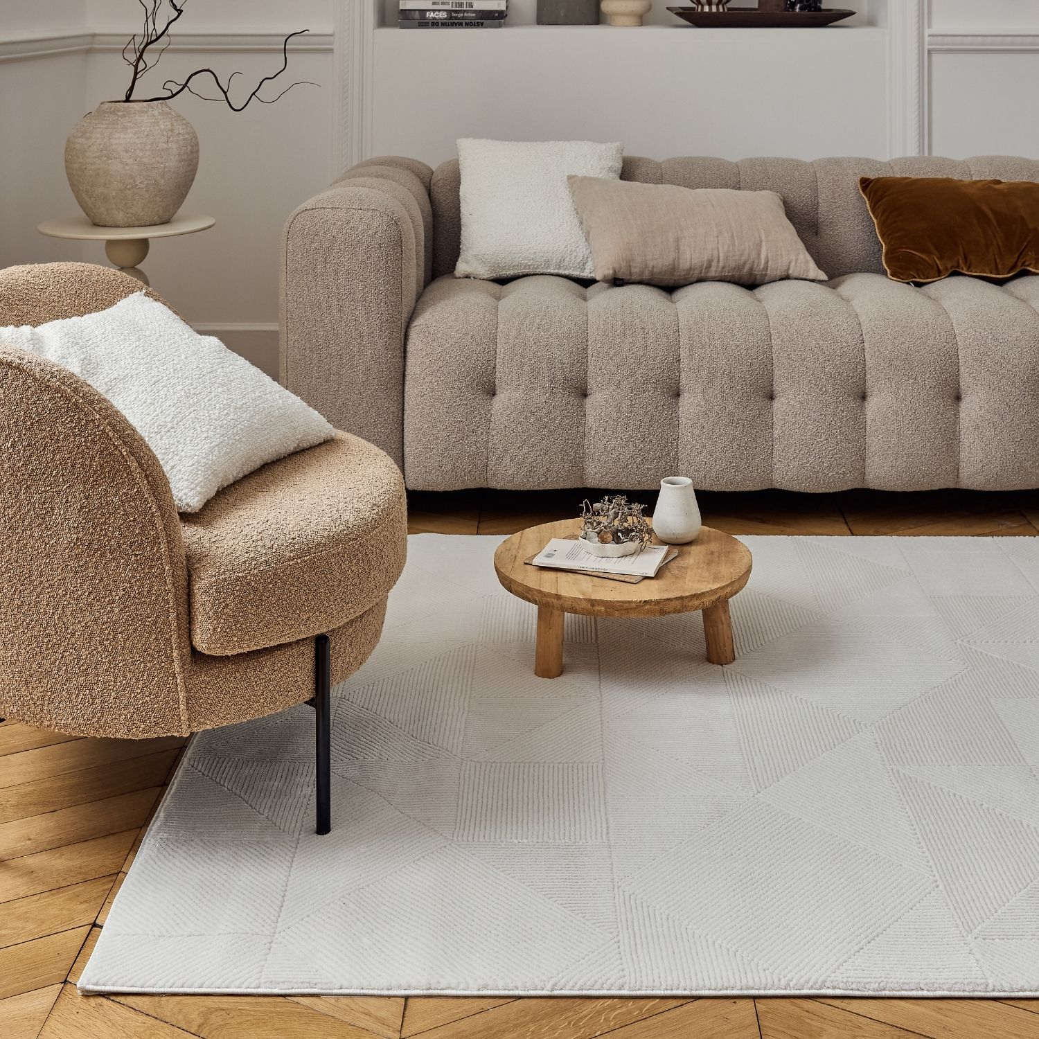 Carmel Cream Rug Abstract – 6000
