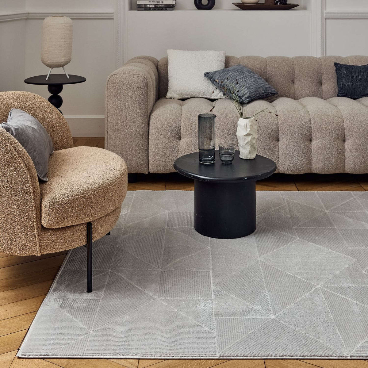 Carmel Grey Rug Abstract – 6000