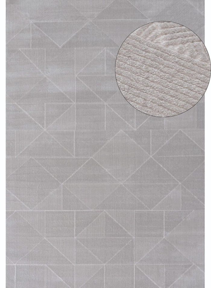 Carmel Grey Rug Abstract – 6000 shown in an illustrative room