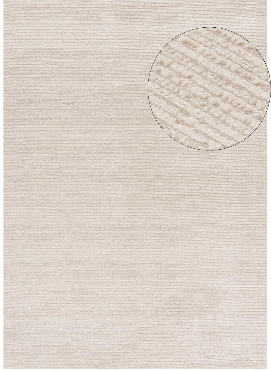 Carmel Cream-Beige Striped Rug – 6010
