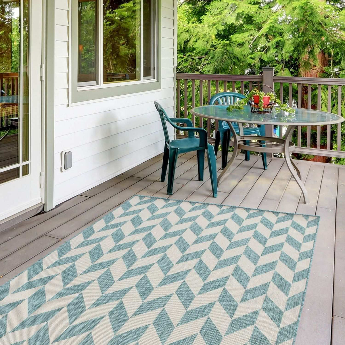 Ecology Outdoor Rug Aqua – 600Aq