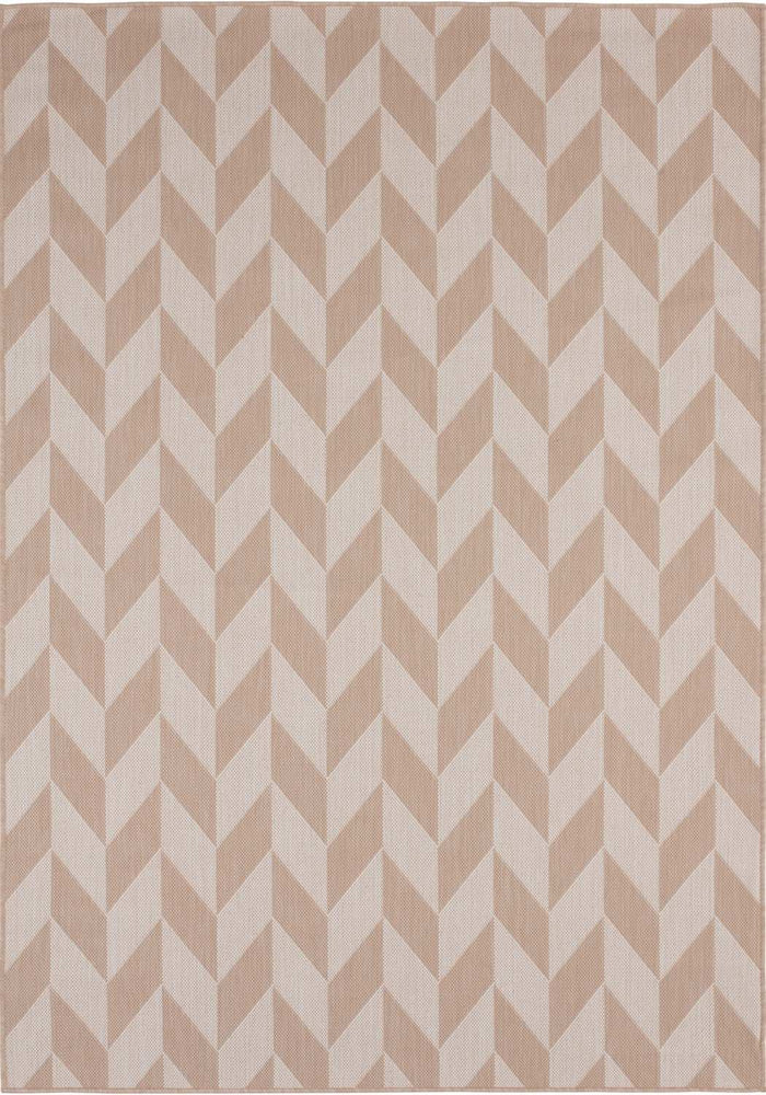 Ecology Outdoor Rug Beige – 600Be shown in an illustrative room