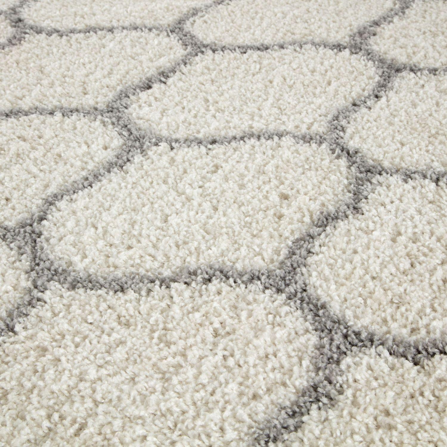 Moroccan Ivory Shaggy Rug – 600