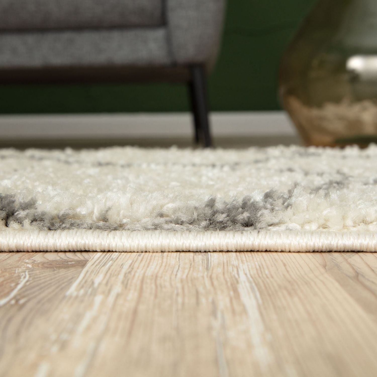 Moroccan Ivory Shaggy Rug – 600
