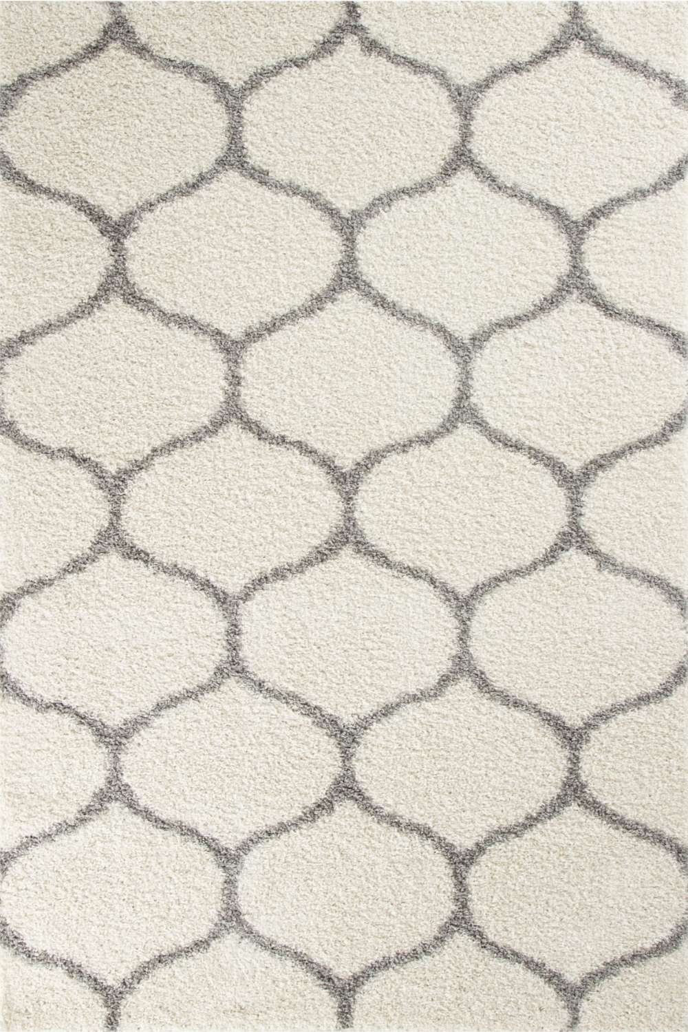 Moroccan Ivory Shaggy Rug – 600