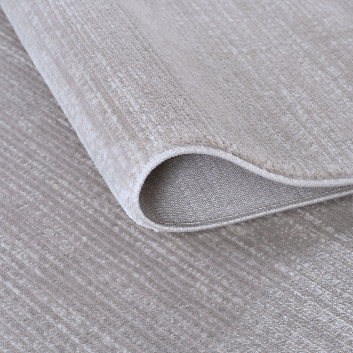 Carmel Grey-Cream Striped Rug – 6020