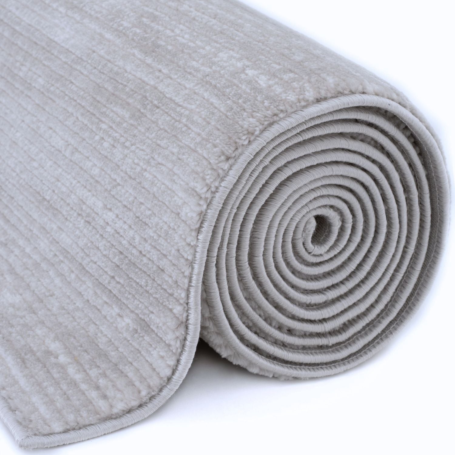 Carmel Grey-Cream Striped Rug – 6020